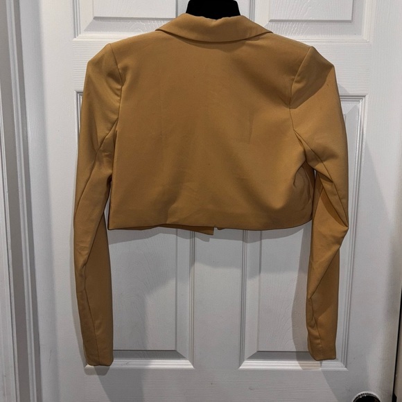 House Of Harlow 1960 yellow Tweed Cropped Blazer, Size Small​​ - Picture 5 of 13